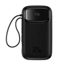 پاوربانک باسئوس Qpow ظرفیت 20000 میلی‌آمپر ساعت، توان 22.5 وات فست شارژ