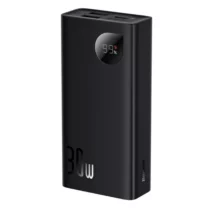 پاوربانک باسئوس Adaman2 ظرفیت 10000 میلی‌آمپر ساعت، توان 30 وات، نمایشگر دیجیتال