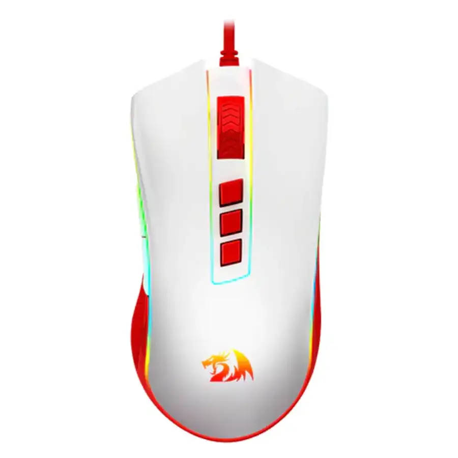 ماوس گیمینگ Redragon مدل COBRA Red White M711C